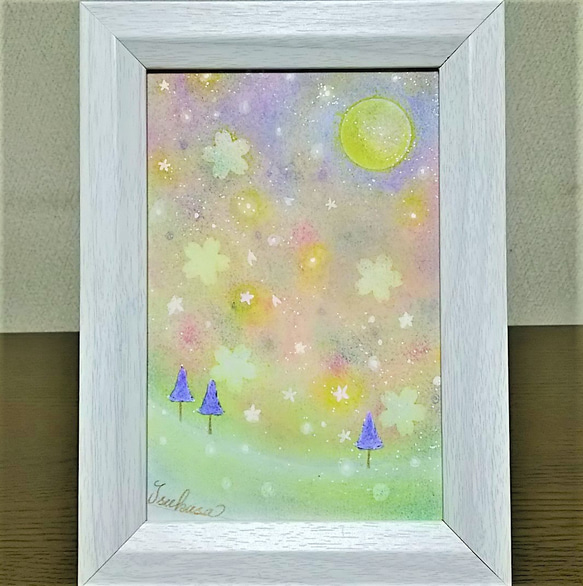 パステルアート 花待月 パステル画原画 絵画 T's Arts 通販 パステルアート 花待月 パステル画原画 絵画 T's Arts 通販