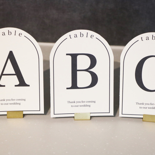 1枚80円）テーブルナンバー 席札 ペーパーアイテム 席次表・席札