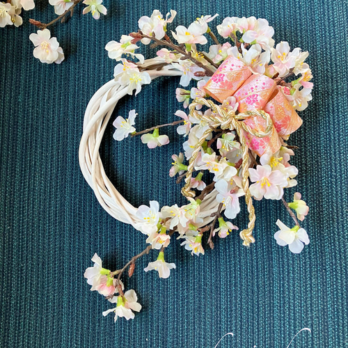 春色新作2024 桜のリース 22×32 リース akarinoheya 通販 15357789