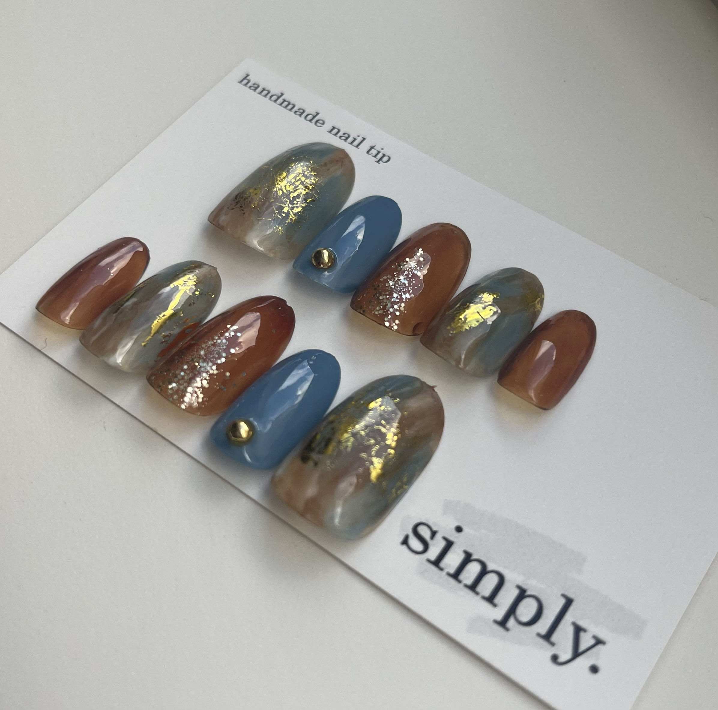 【未使用】ネイルチップ　ニュアンスネイル ニュアンスネイル ネイルチップ（つけ爪） simply nail tip販売 通販