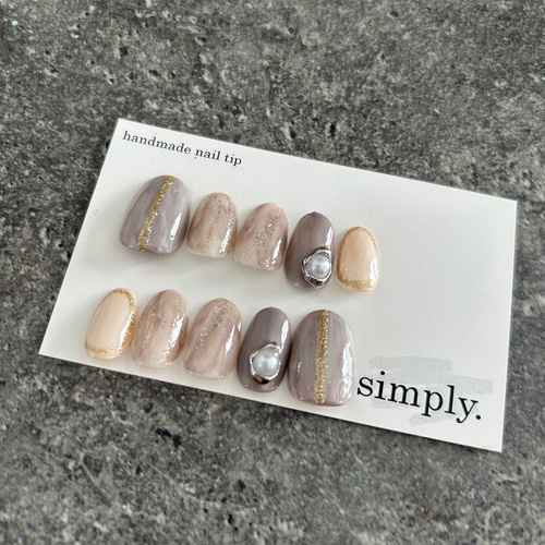 ニュアンスネイル オフィス シンプル ネイルチップ（つけ爪） simply  