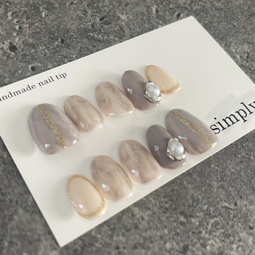 ニュアンスネイル オフィス シンプル ネイルチップ（つけ爪） simply