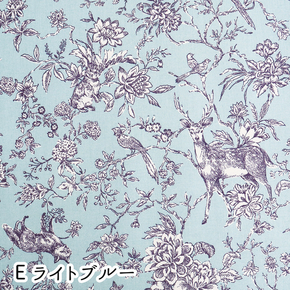 カットクロス8枚セット！『Toile de Jouy　トワルドジュイ　ウォール』～巾約50cm×55cm　8色セット～ 8枚目の画像