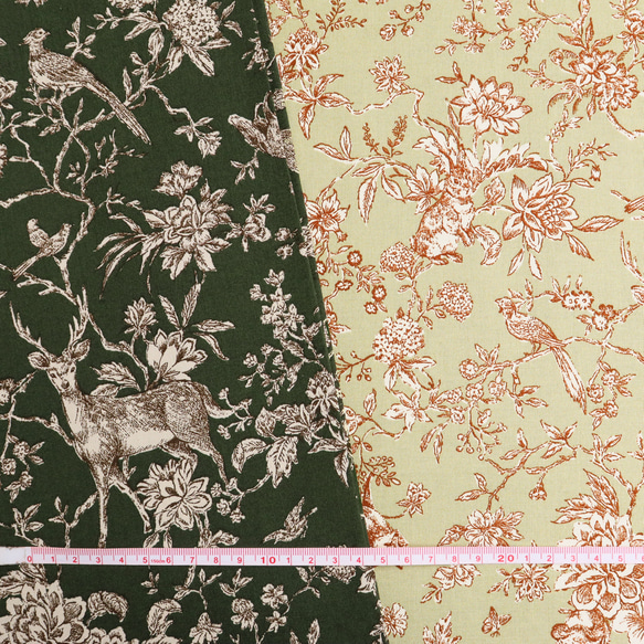 カットクロス8枚セット！『Toile de Jouy　トワルドジュイ　ウォール』～巾約50cm×55cm　8色セット～ 3枚目の画像