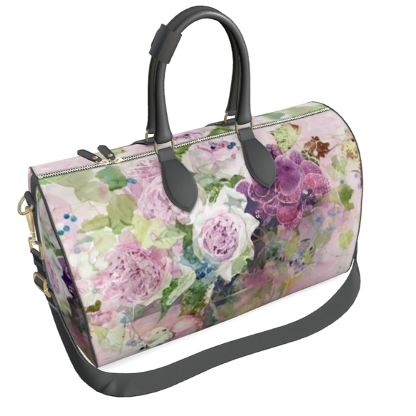 [定制] Duffel bag shabby chic pink L size 第5張的照片