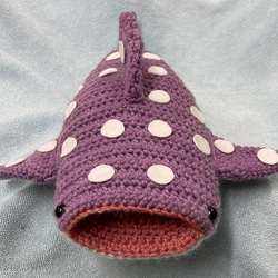 【DL編み図】かぎ針編み海洋生物ジンベエザメかわいい編みぐるみ 2枚目の画像