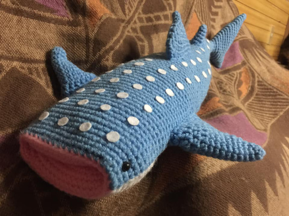 DL編み図】かぎ針編み海洋生物ジンベエザメかわいい編みぐるみ DL編み図】かぎ針編み海洋生物ジンベエザメかわいい編みぐるみ