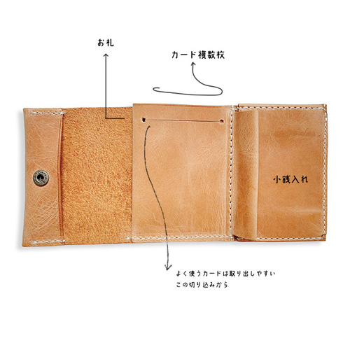 楽天市場】三つ折りミニ財布 MADULI レディース 本革 財布