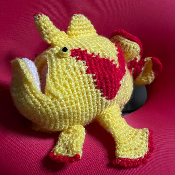 【DL編み図】かぎ針編み海洋生物カエルアンコウかわいい編みぐるみ 5枚目の画像