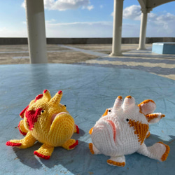 かぎ針編み海洋生物タコかわいい編みぐるみ あみぐるみ Maggie Cat