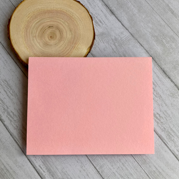 ピンクの出産祝いカード　ベビーシャワー　メッセージカード　出産祝い 6枚目の画像