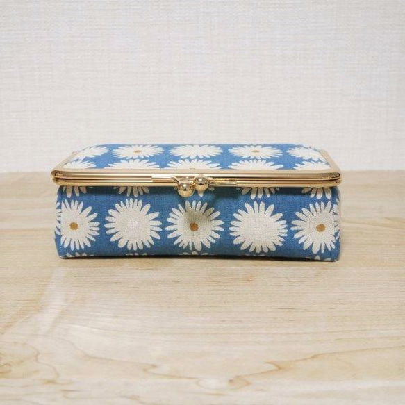 《日本國內郵費免費》Pouch Box Type Pouch (Flourer Blue) 第2張的照片