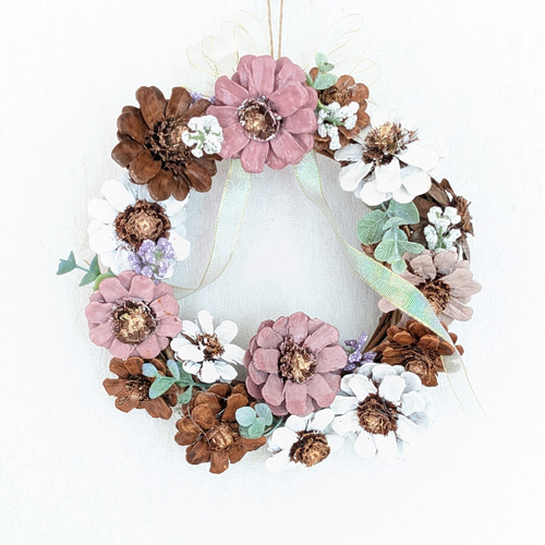 FlowerKitchen 春 リース Mサイズ ナチュラルリース クリスマス