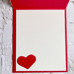 ハートのミニカード　長方形　バレンタイン 5枚目の画像