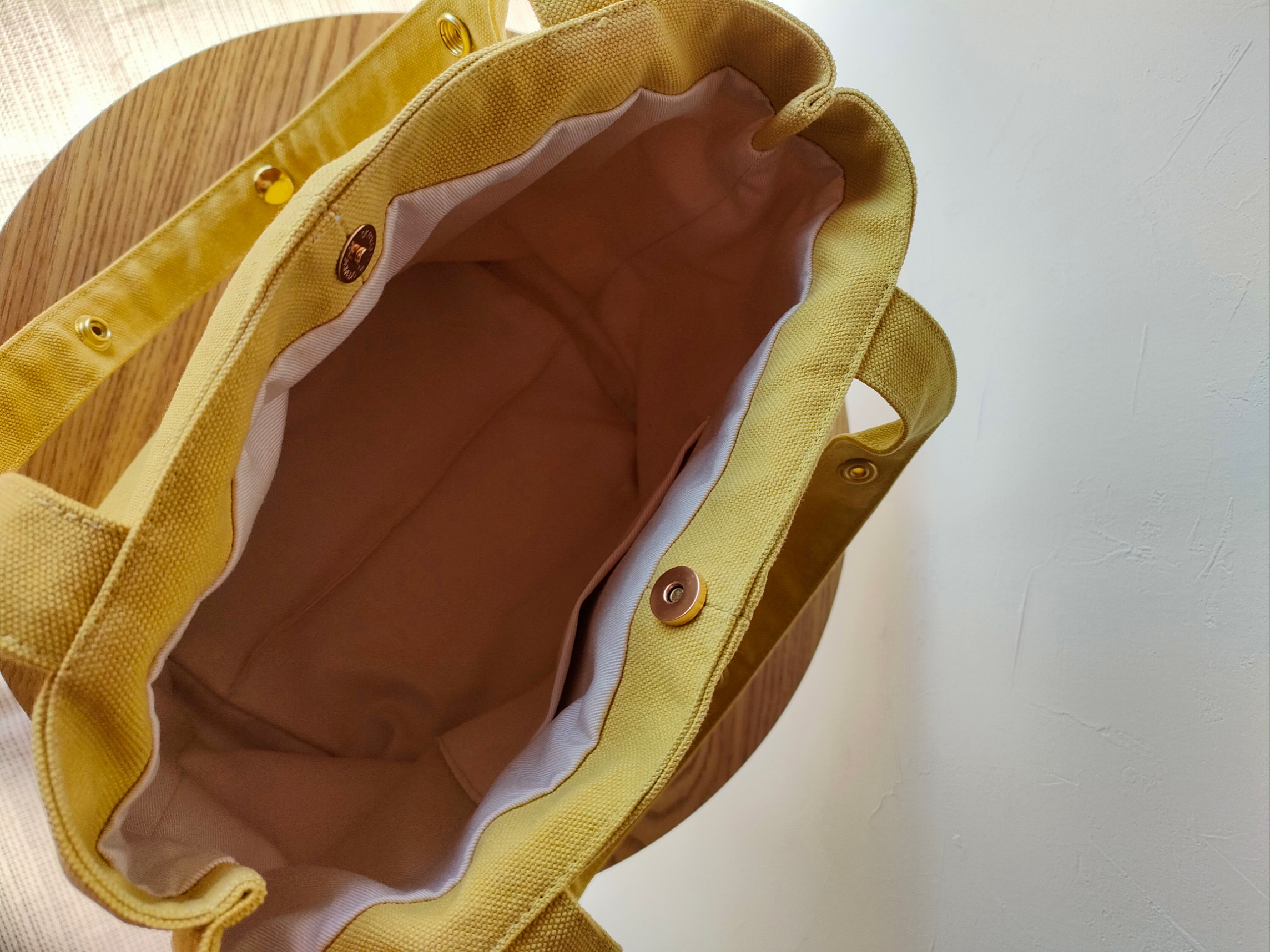 ドット○タックトートバッグ　usukiiro