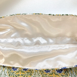 【再販】✧ 祝福シリーズ ✧ 巾着ポーチ インド刺繍 大容量 小物入れ 花柄 青いバラ 7枚目の画像