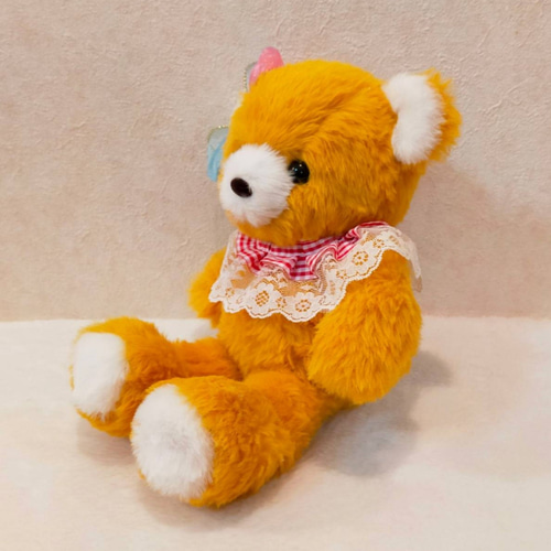 可愛い黄色のクマのぬいぐるみ 旧東ドイツ 大きな黄色のクマさん ぬいぐるみ | Kitten Blue