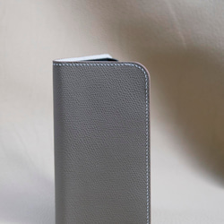 スマホケース　iPhone ケース　高級革　エプソン革　手縫い 6枚目の画像