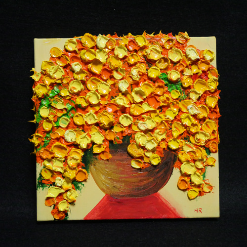 油絵 絵画 アートパネル【ミモザ】 油絵 アートパネル【ミモザ】 絵画 HR 通販 15359494｜Creema