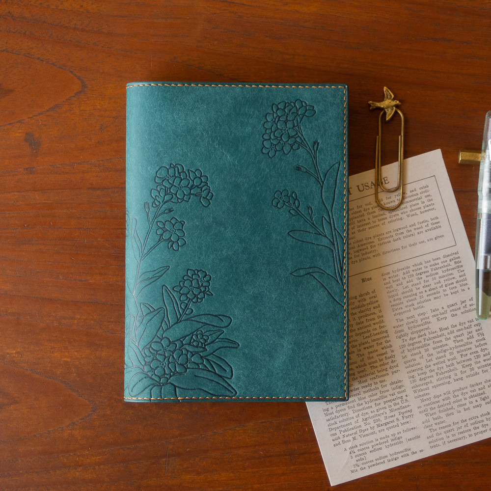 【春季限定】B6サイズ 手帳・ノートカバー　オルテンシア-勿忘草-