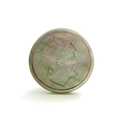 外国のコインのようなカフスボタン Metal 151 2枚目の画像