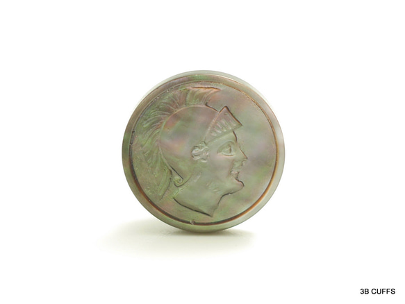 外国のコインのようなカフスボタン Metal 151 2枚目の画像