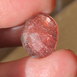 レア ファイヤークォーツ ルース(ローズカット) 05  レピドクロサイトイン 天然石 17枚目の画像