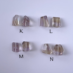 【14KGF】稀有！大粒紫黃晶耳環 - 石头可選！ 第8張的照片