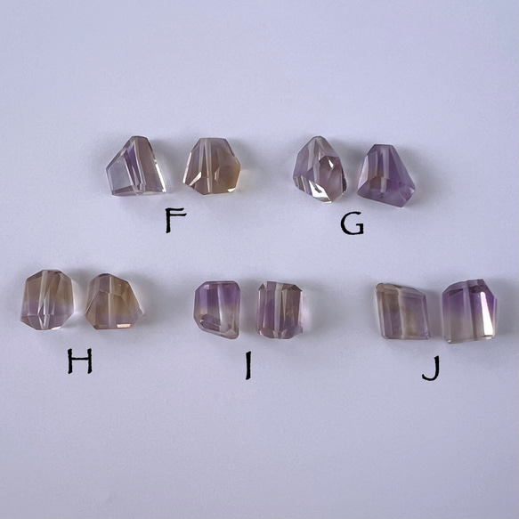 【14KGF】稀有！大粒紫黃晶耳環 - 石头可選！ 第7張的照片