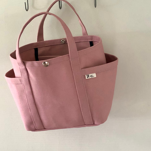 かわいい帆布トートS〈くすみピンク〉 トートバッグ Rcono 通販 かわいい帆布トートS〈くすみピンク〉 トートバッグ Rcono 通販