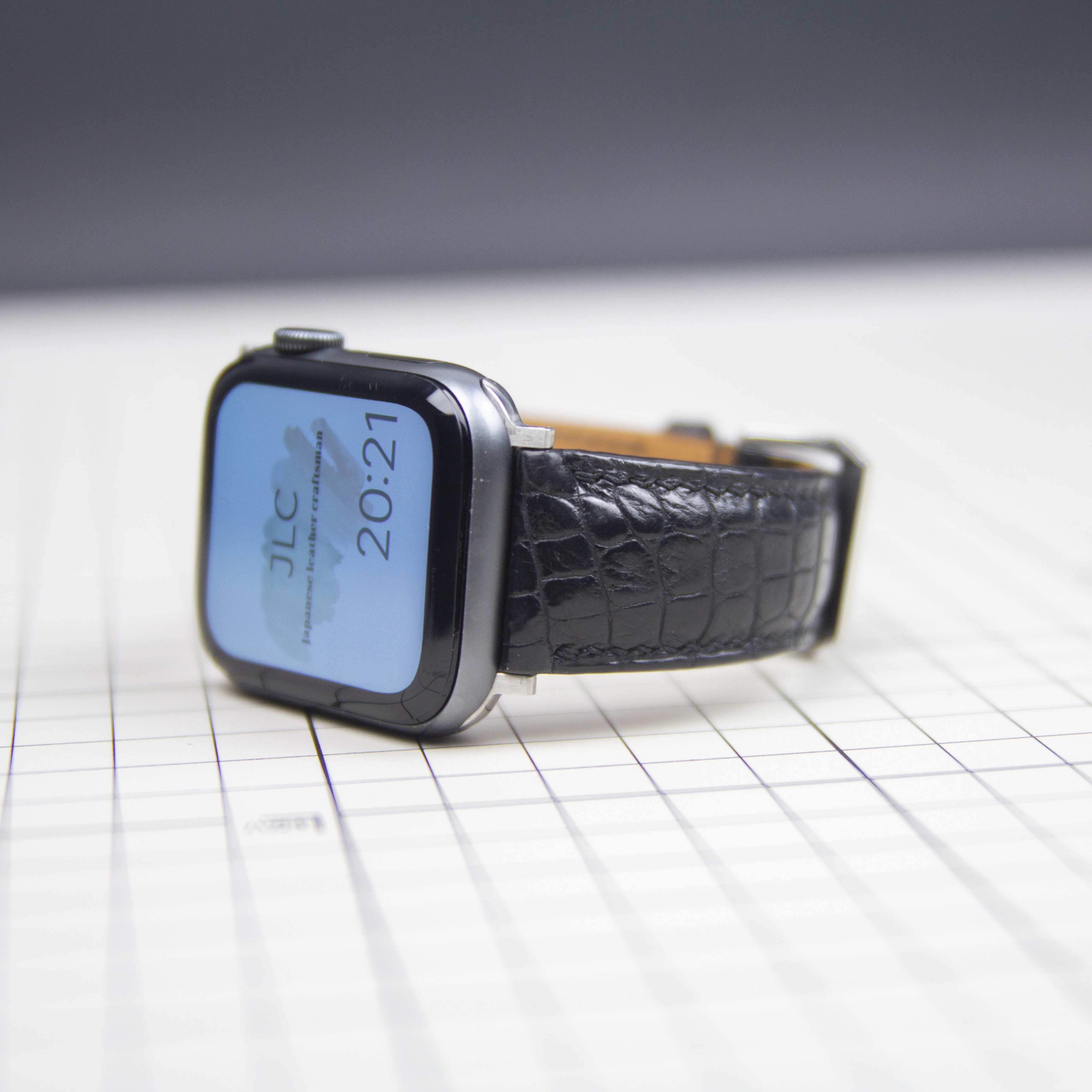 ✪ JLC 100％ハンドメイド✪ 高級革Crocodile 時計ベルト レザー