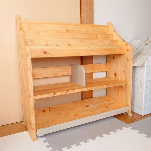 orange 絵本棚収納ボックス付き ベンチボックス ひのき