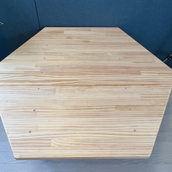 【送料無料】 ローテーブル 6角 90cm 収納付き パイン ナチュラル ねじ込み脚 3枚目の画像
