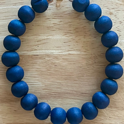 藍染 木玉ブレスレット ブレスレット Shimaai 通販 1536083｜Creema