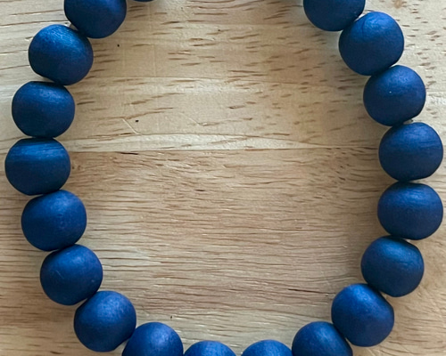 藍染 木玉ブレスレット ブレスレット Shimaai 通販 1536083｜Creema