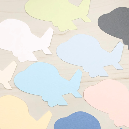 ミニカード《40色》飛行機【B037】メッセージカード/タグ/サンキュー