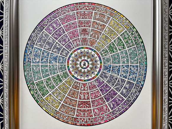 文殊菩薩曼荼羅】 絵画 kitatik 通販 15360880｜Creema(クリーマ)