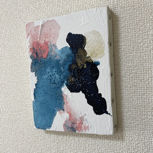 一点のみ】新月 月面 テクスチャーアート 抽象画 重曹アート