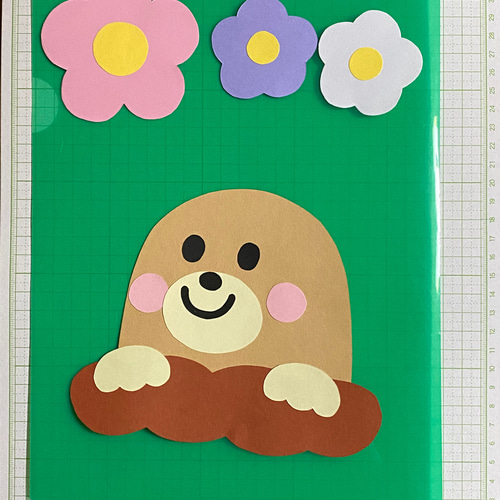 春壁面 もぐらとたんぽぽ 保育 3月 4月 おもちゃ・人形 mako-yasa 通販