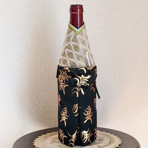 殿 ボトル着物 ワインボトルカバー その他インテリア雑貨 cream tea+