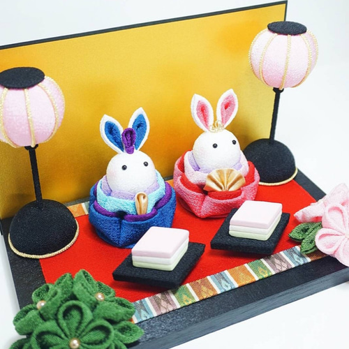 雛人形 ひな祭り うさぎ お雛様 ひな人形・雛飾り blume bloom