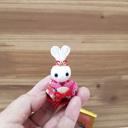 ちりめんうさぎのお雛様セット ちりめん細工うさぎ ひな人形・雛 ちりめんうさぎのお雛様セット ちりめん細工うさぎ ひな人形・雛