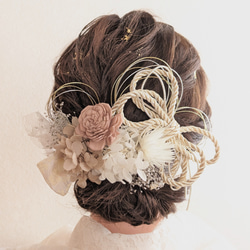 髪飾り（成人式用） Amazon | [JZOON] 髪飾り 6色展開 ドライフラワー 髪飾り 組紐