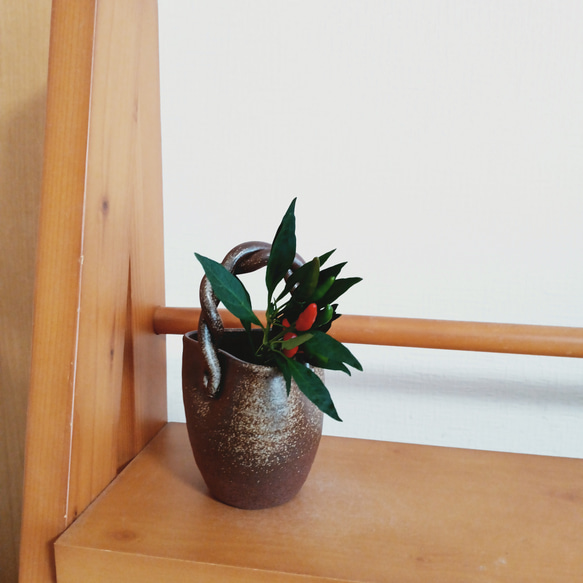 Amazon.co.jp: 一輪挿し 花瓶 花器 備前焼? : ホーム＆キッチン