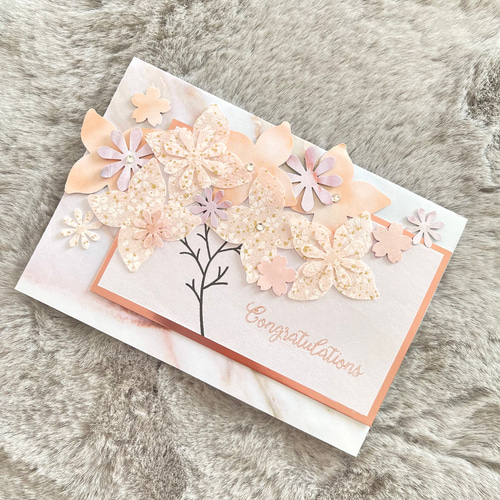 手作りお祝いカード 18 メッセージカード Lily 通販 15361943｜Creema