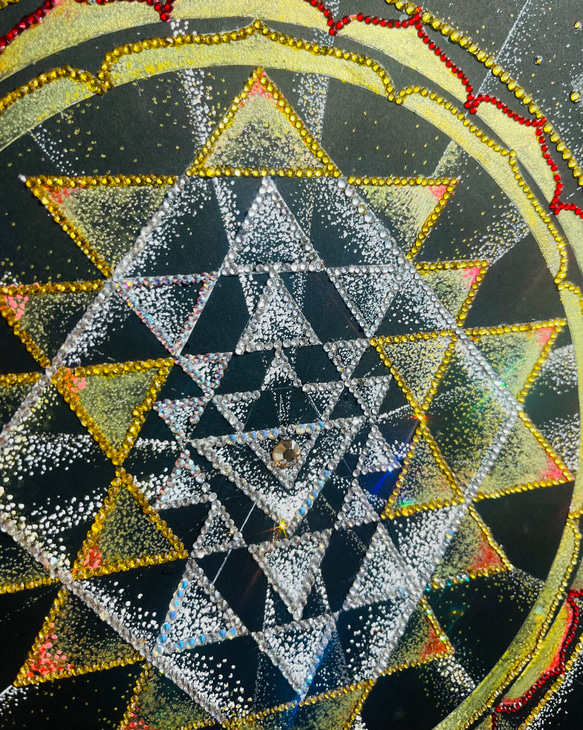 （原圖）Sri Yantra of Abundance and Properity Swarovski finish Layer 第2張的照片