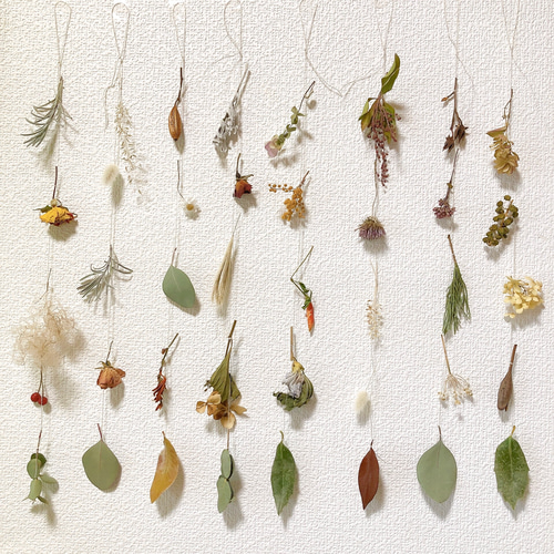 フラワー モビール ショート 8本 ＊シャビー＆ナチュラル ガーランド