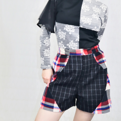 splicing design tops 1011B1 meikeiin handmade その他トップス