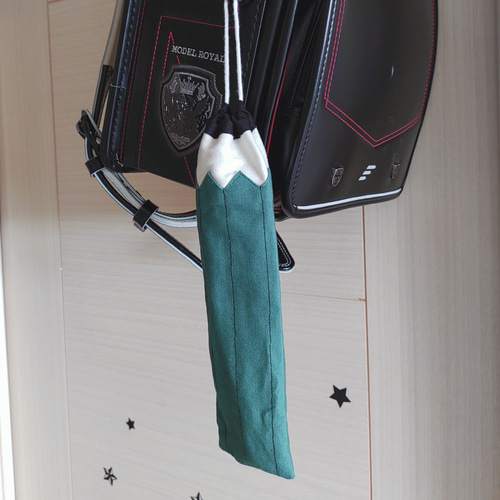 鉛筆なお箸袋 (お箸セット、歯ブラシ袋、縦長巾着袋) 給食袋 baby