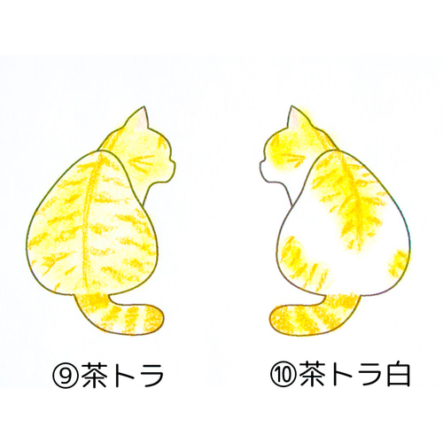 特集掲載【10種の柄から組み合わせが選べる】ねこけつピアス